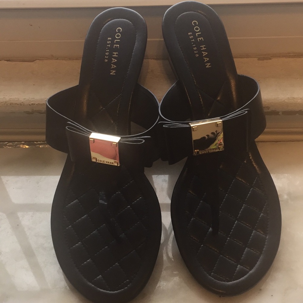 Cole Haan Microwedge Tali Bow Slides